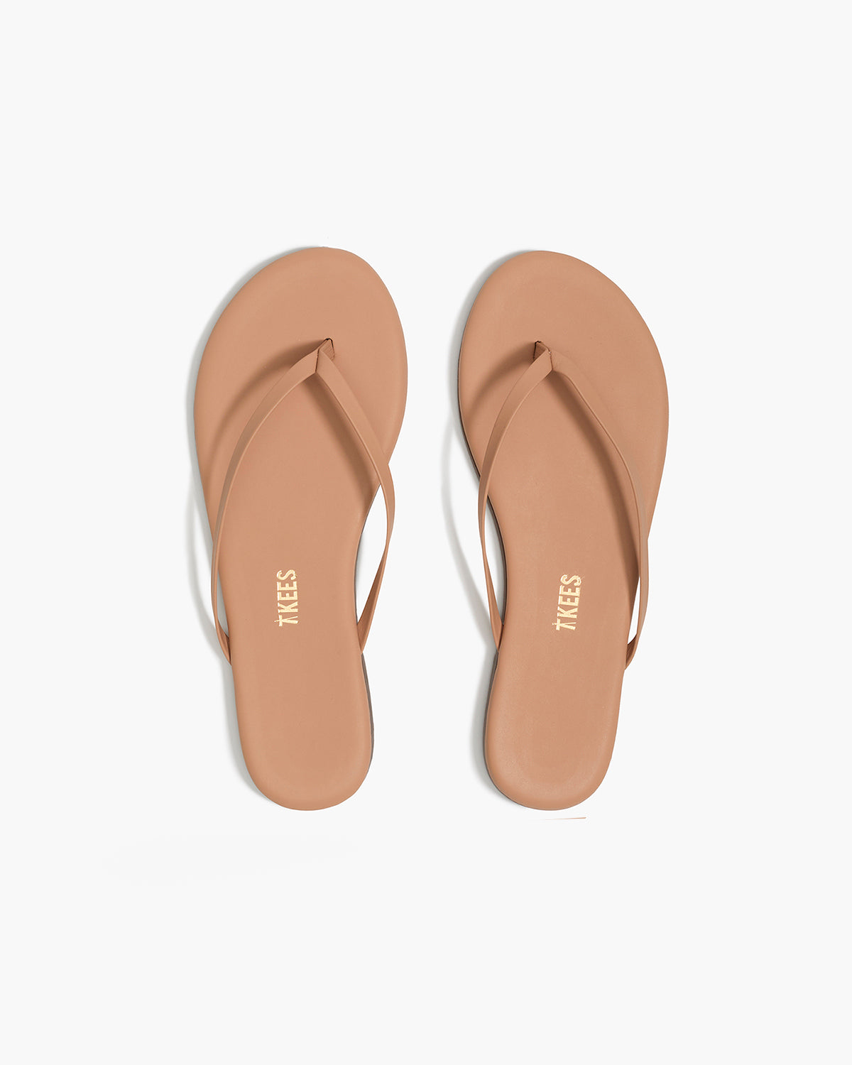 Lily Nudes Leather Flip Flops in Pout | TKEES Sale