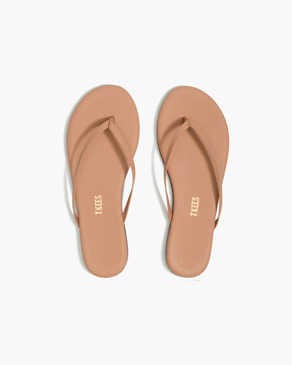 Lily Nudes Leather Flip Flops in Pout | TKEES Sale