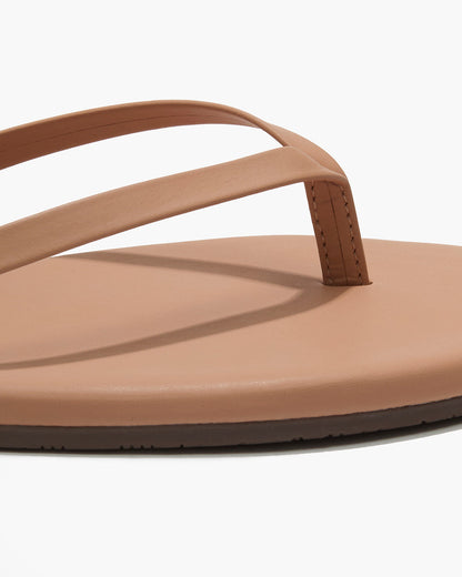 Lily Nudes Leather Flip Flops in Pout | TKEES Sale