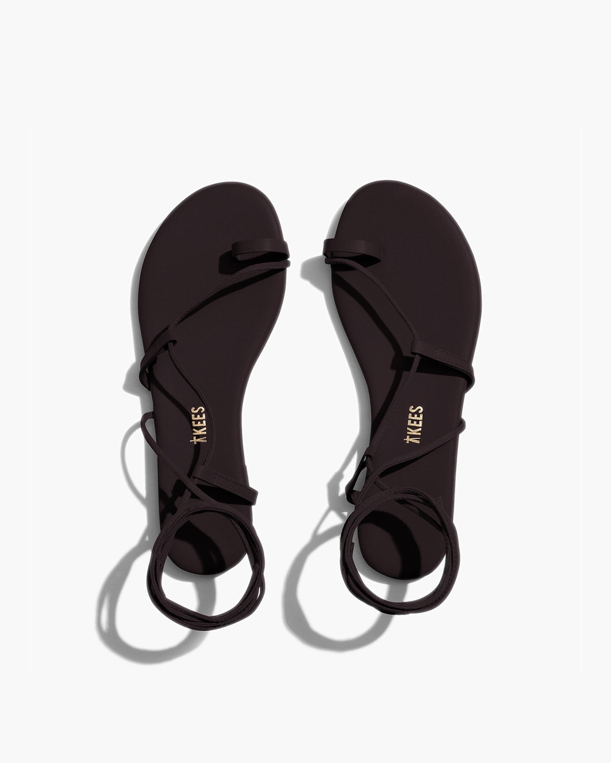 Jo Leather Sandals in Black | TKEES Latest
