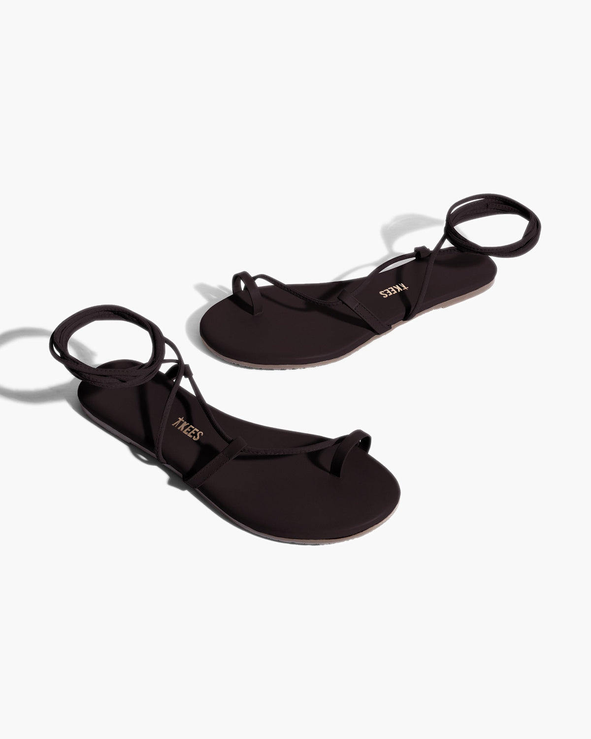 Jo Leather Sandals in Black | TKEES Latest