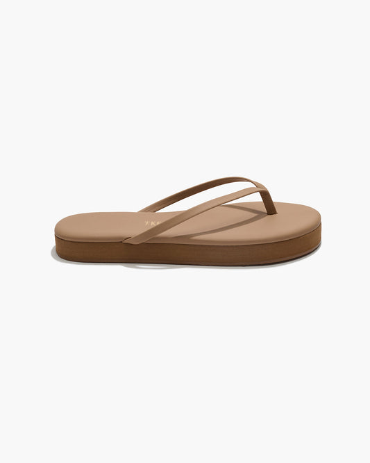 Lily Platforms Platform Sandals in Cocobutter | TKEES Customer Favorite