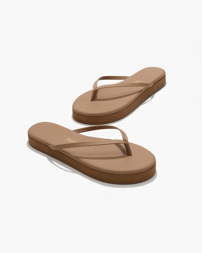 Lily Platforms Platform Sandals in Cocobutter | TKEES Customer Favorite