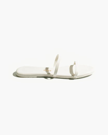 Gemma Leather Sandals in Cream | TKEES Hot Sale