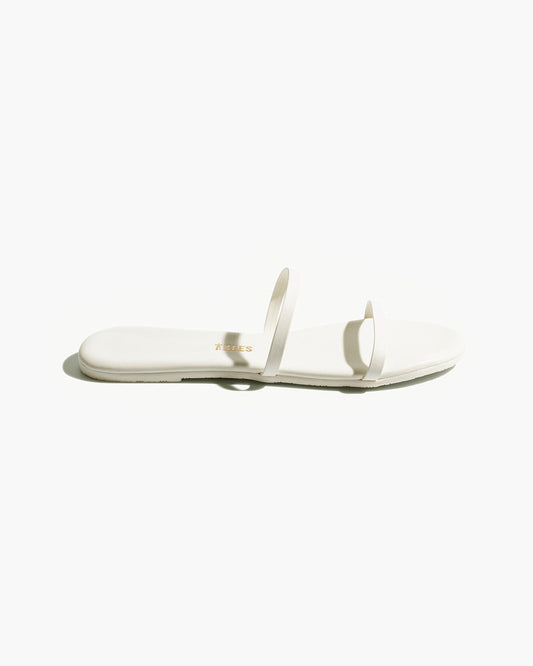 Gemma Leather Sandals in Cream | TKEES Hot Sale