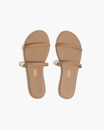 Gemma Leather Sandals in Cocobutter | TKEES Deals