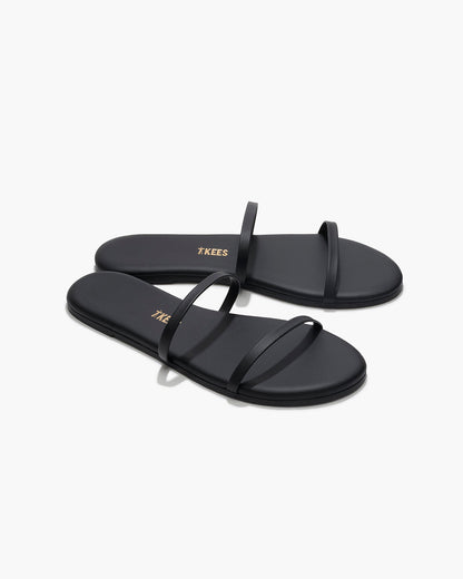 Gemma Leather Sandals in Sable | TKEES Great Value