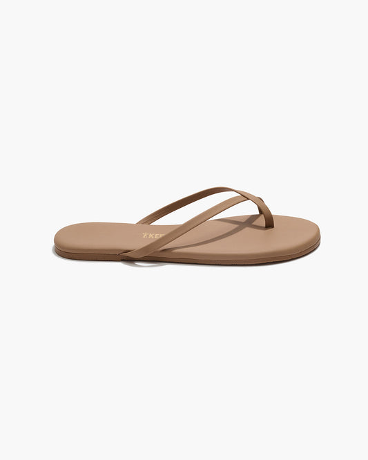 Riley Leather Sandals in Cocobutter | TKEES Essential