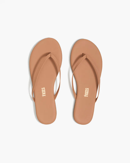 Lily Nudes Leather Flip Flops in Sunbliss | TKEES Recommended