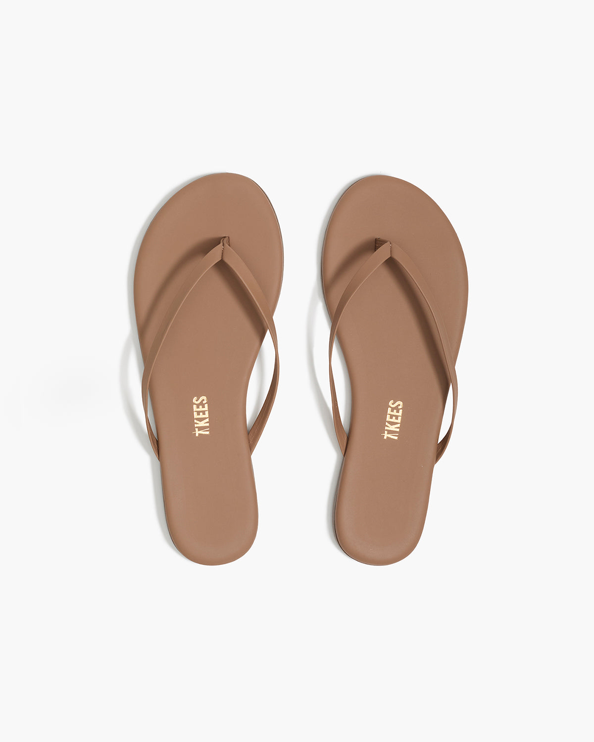Lily Nudes Leather Flip Flops in Beach Bum | TKEES Premium