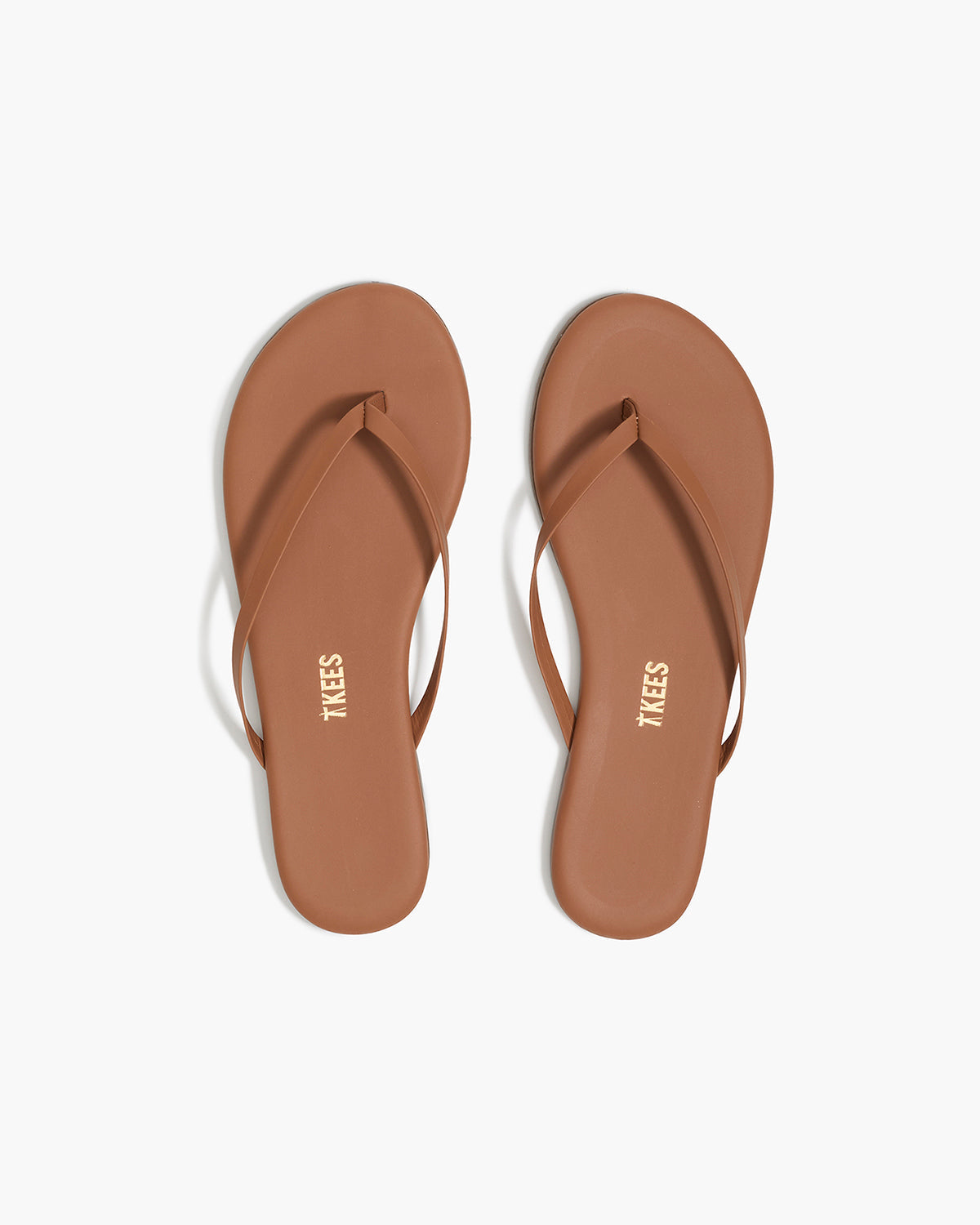 Lily Nudes Leather Flip Flops in Au Naturale | TKEES Deals