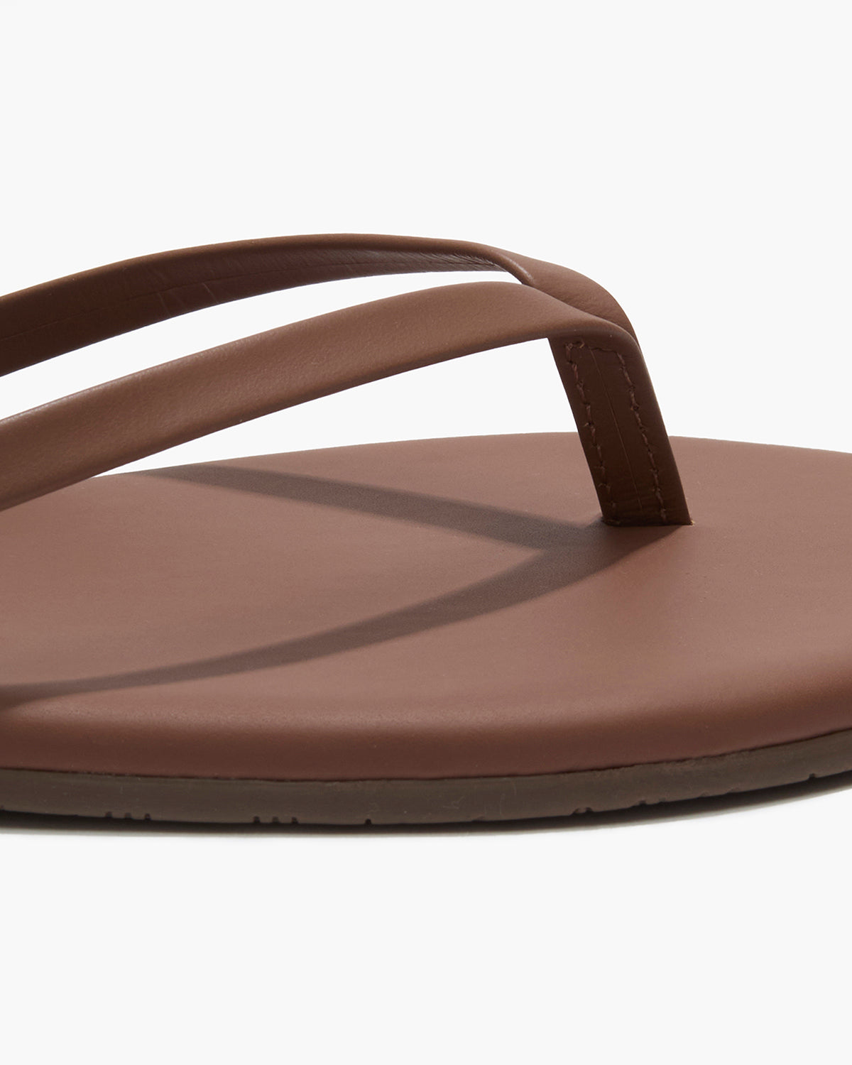 Lily Nudes Leather Flip Flops in Heatwave | TKEES Quality