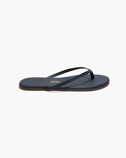 Lily Liners Leather Flip Flops in Twilight | TKEES Discount
