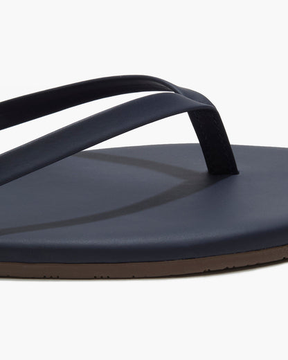 Lily Liners Leather Flip Flops in Twilight | TKEES Discount