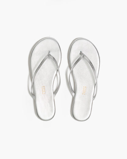 Lily Metallics Leather Flip Flops in Fairylust | TKEES Value