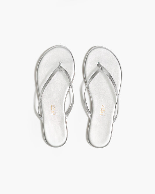Lily Metallics Leather Flip Flops in Fairylust | TKEES Value