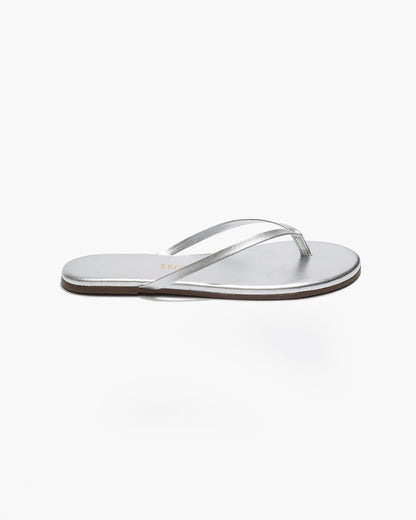 Lily Metallics Leather Flip Flops in Fairylust | TKEES Value