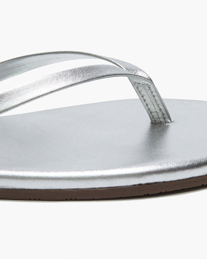 Lily Metallics Leather Flip Flops in Fairylust | TKEES Value