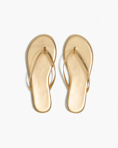 Lily Metallics Leather Flip Flops in Blink | TKEES Everyday