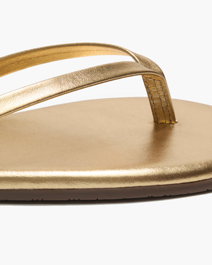 Lily Metallics Leather Flip Flops in Blink | TKEES Everyday