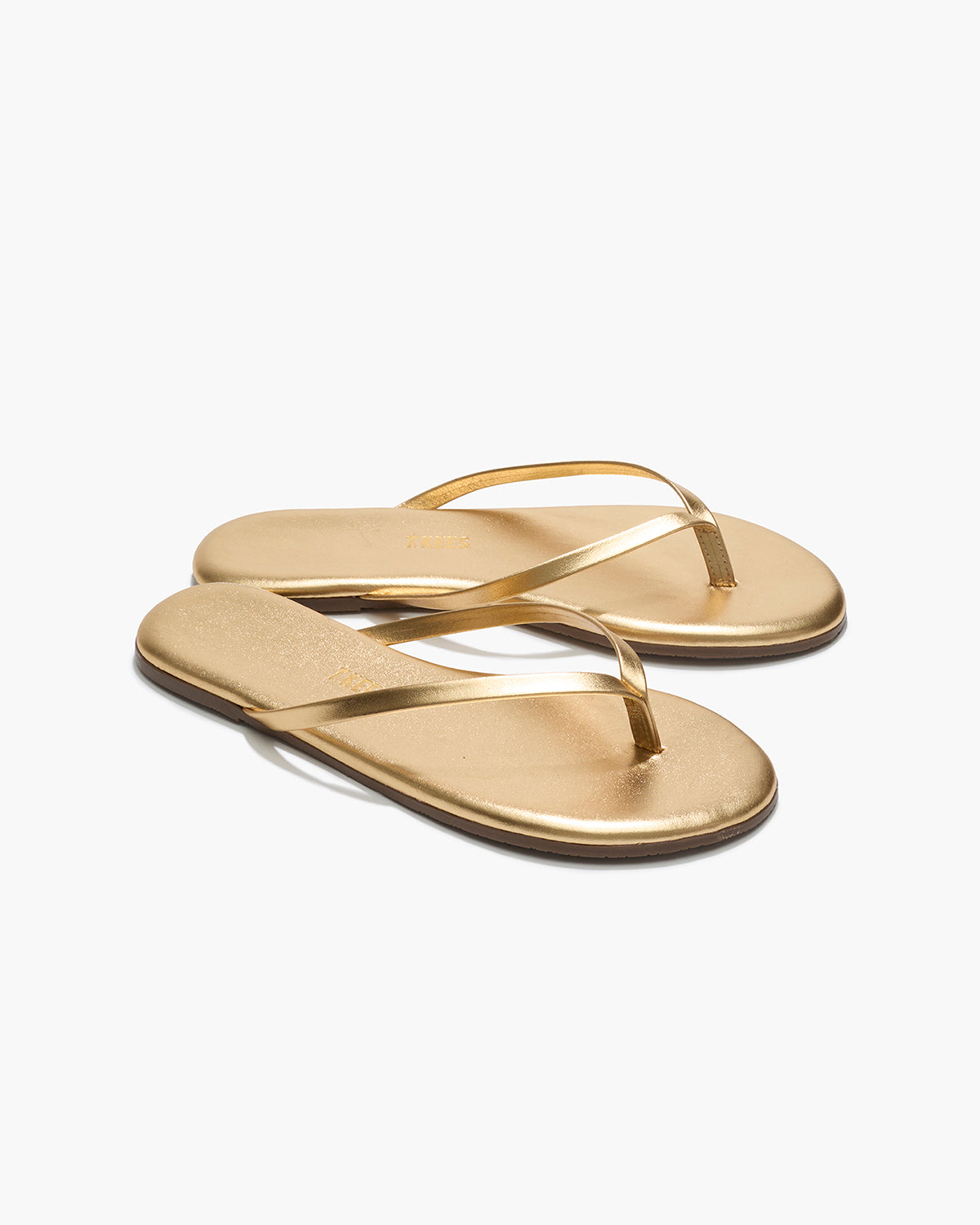 Lily Metallics Leather Flip Flops in Blink | TKEES Everyday