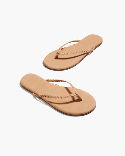 Lily Braid Sunkissed Flip Flops  | TKEES Value
