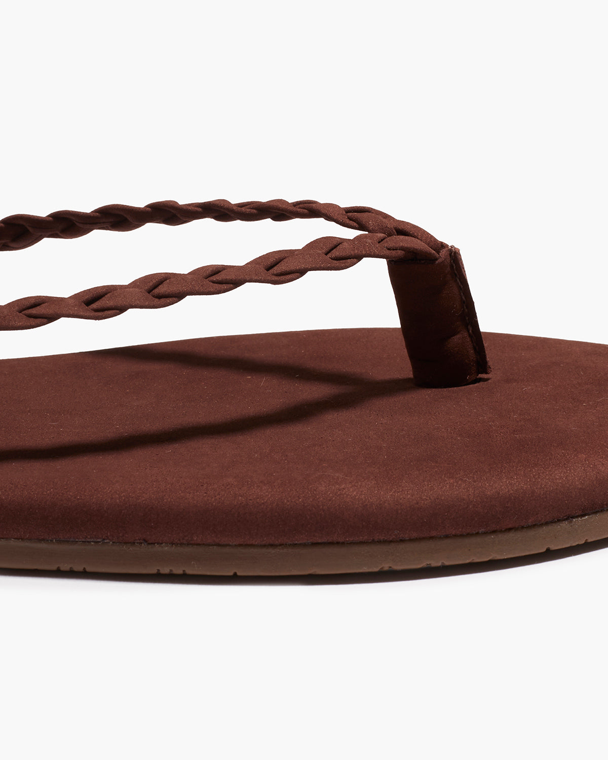 Lily Braid Bourbon Flip Flops  | TKEES Classic