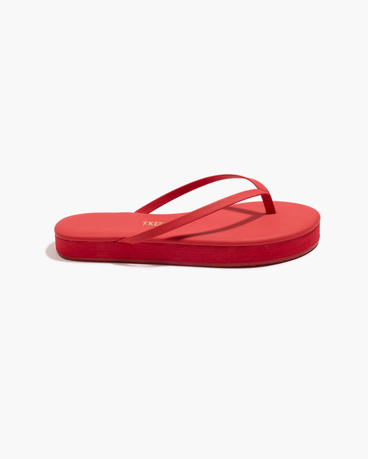 Lily Platforms Platform Sandals in Red | TKEES Recommended