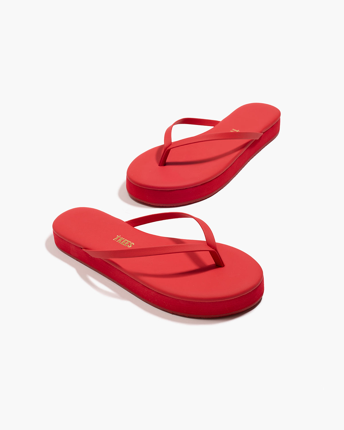 Lily Platforms Platform Sandals in Red | TKEES Recommended