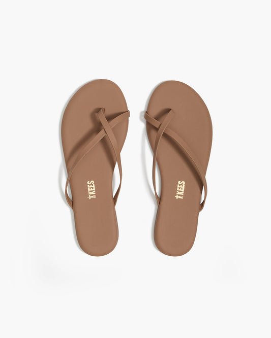 Riley Leather Sandals in Beach Bum | TKEES Latest