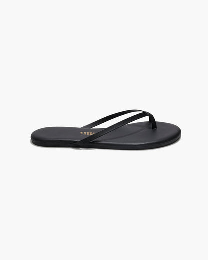 Riley Leather Sandals in Sable | TKEES Trusted