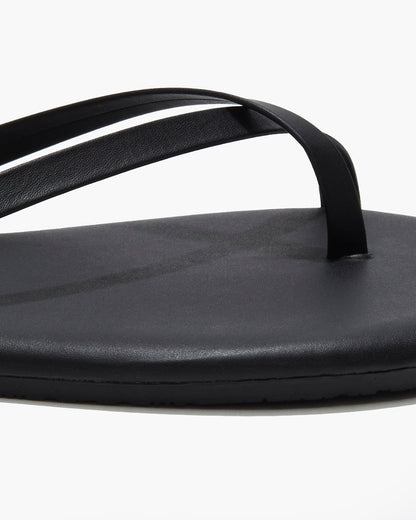 Riley Leather Sandals in Sable | TKEES Trusted