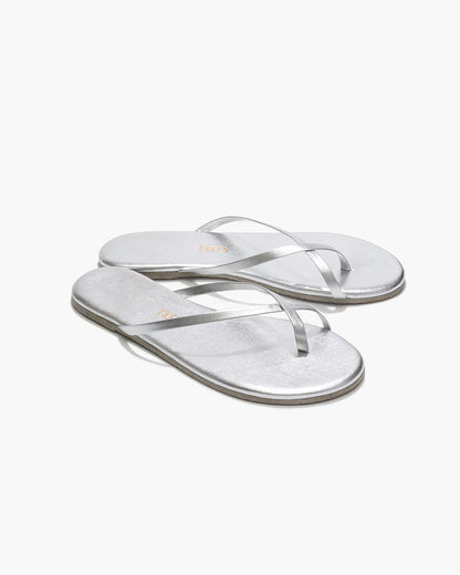 Riley Metallics Leather Sandals in Fairylust | TKEES Trending