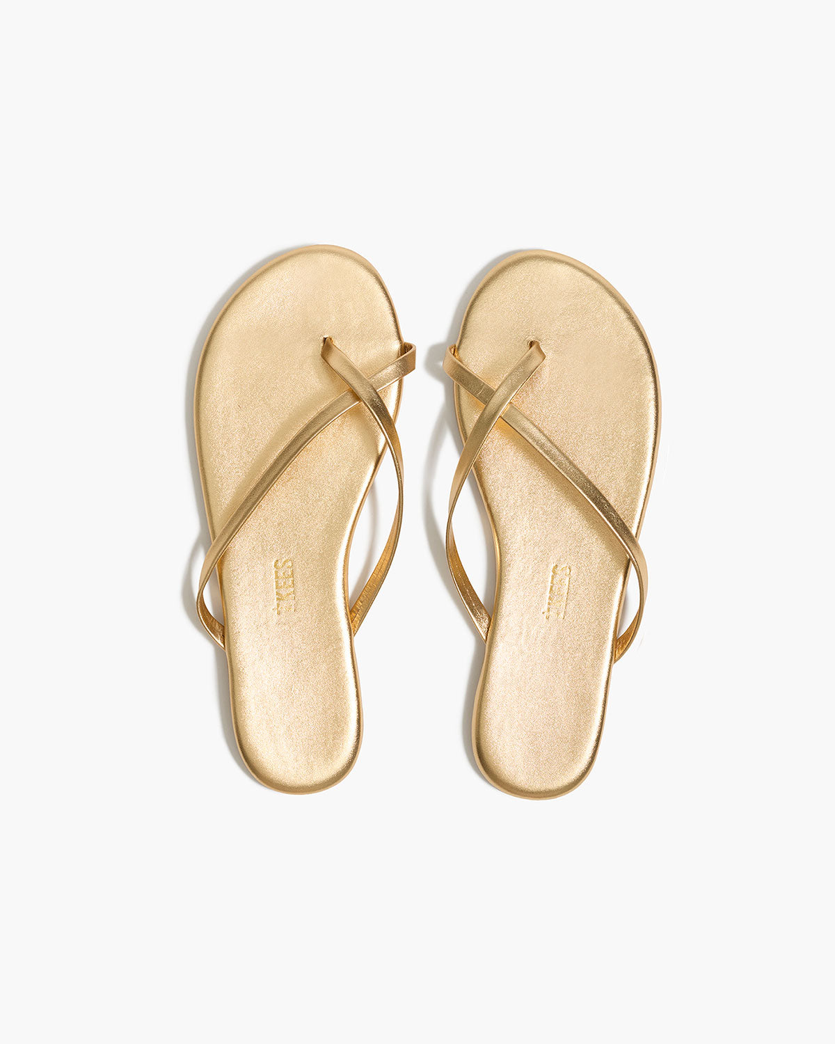 Riley Metallics Leather Sandals in Blink | TKEES Customer Favorite