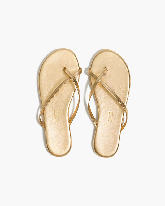 Riley Metallics Leather Sandals in Blink | TKEES Customer Favorite