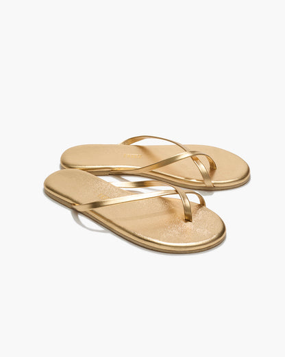 Riley Metallics Leather Sandals in Blink | TKEES Customer Favorite
