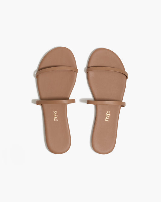 Gemma Leather Sandals in Beach Bum | TKEES Deals