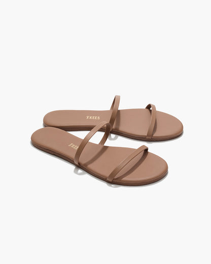 Gemma Leather Sandals in Beach Bum | TKEES Deals