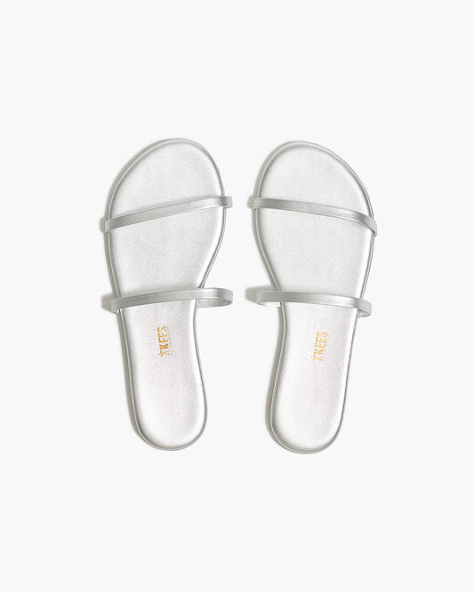 Gemma Metallics Leather Sandals in Fairylust | TKEES New