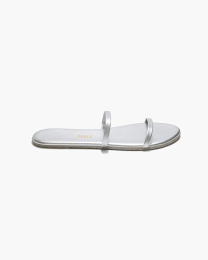 Gemma Metallics Leather Sandals in Fairylust | TKEES New