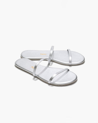 Gemma Metallics Leather Sandals in Fairylust | TKEES New