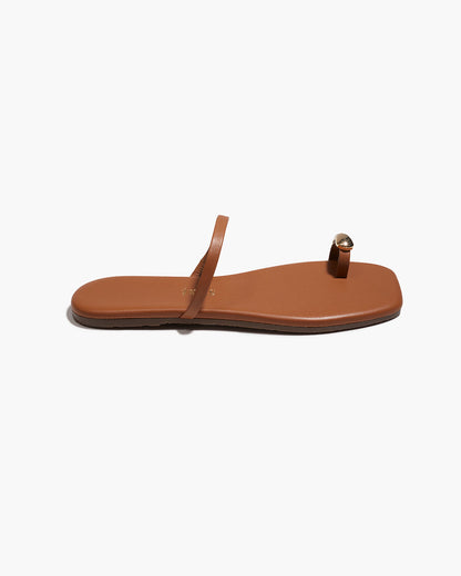 Colette Leather Sandals in Au Naturale | TKEES Trending