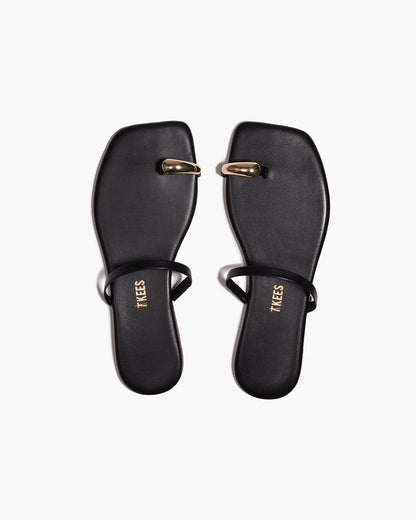Colette Leather Sandals in Sable | TKEES Everyday