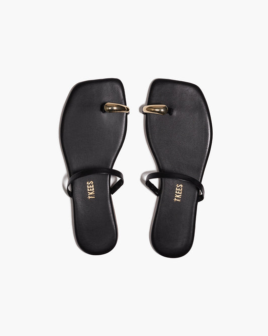 Colette Leather Sandals in Sable | TKEES Everyday