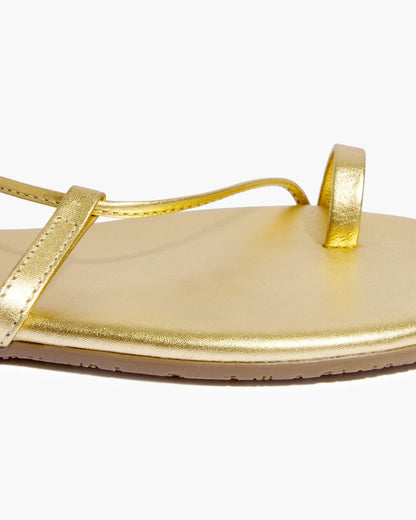 Jo Metallics Leather Sandals in Blink | TKEES Featured