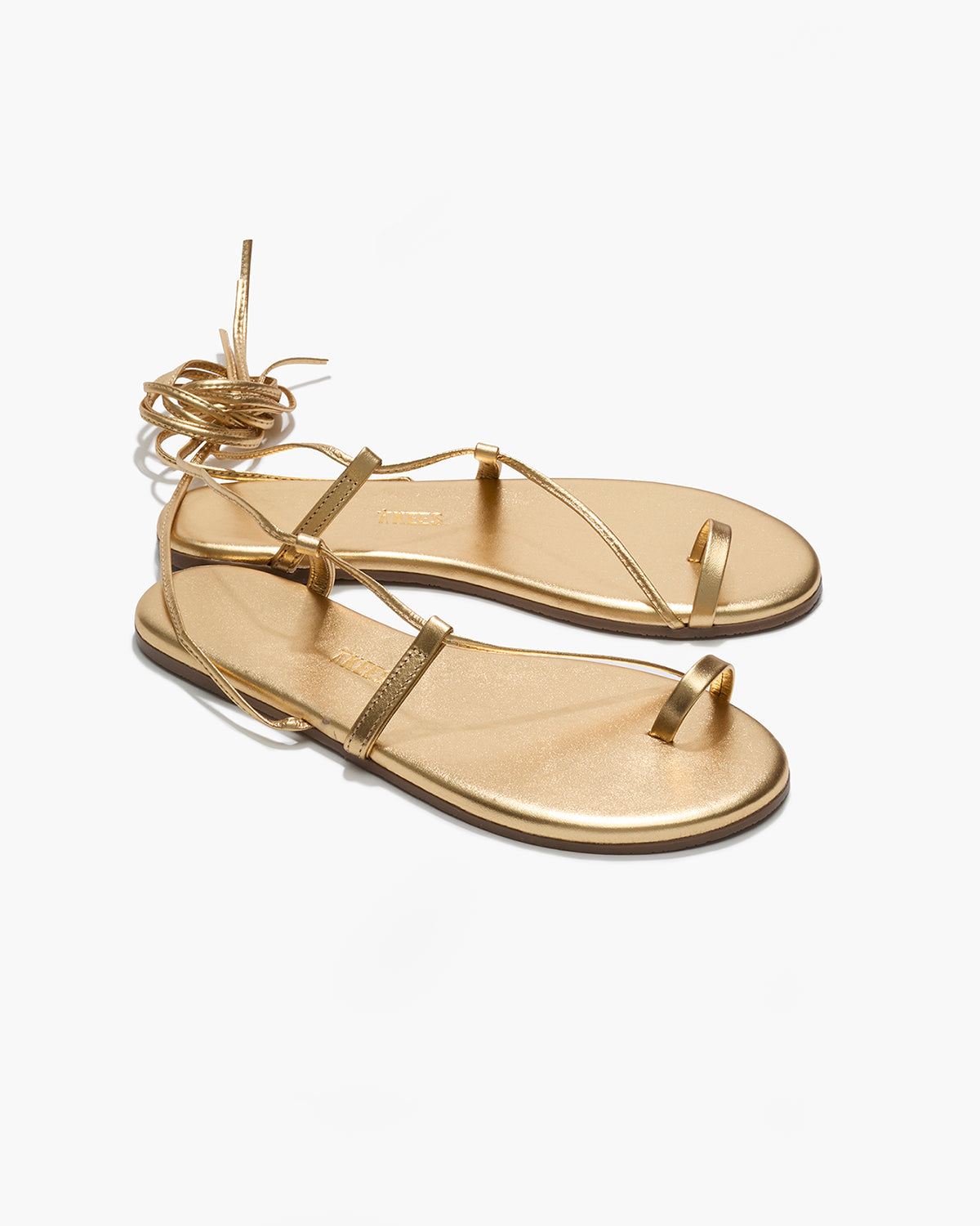 Jo Metallics Leather Sandals in Blink | TKEES Featured