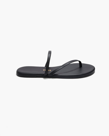 Sarit Leather Sandals in Sable | TKEES Quality