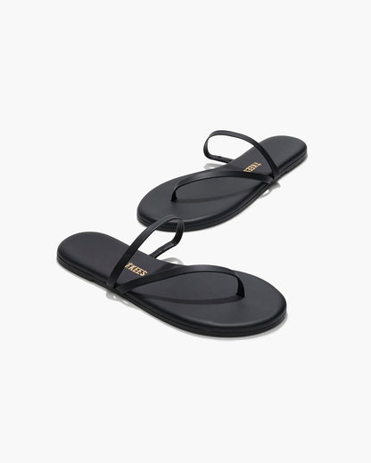 Sarit Leather Sandals in Sable | TKEES Quality
