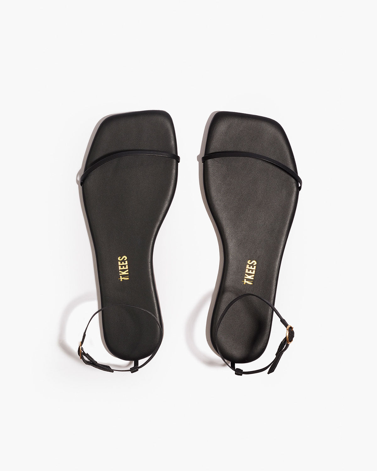 Square Toe Twiggy Leather Sandals in Sable | TKEES Customer Favorite