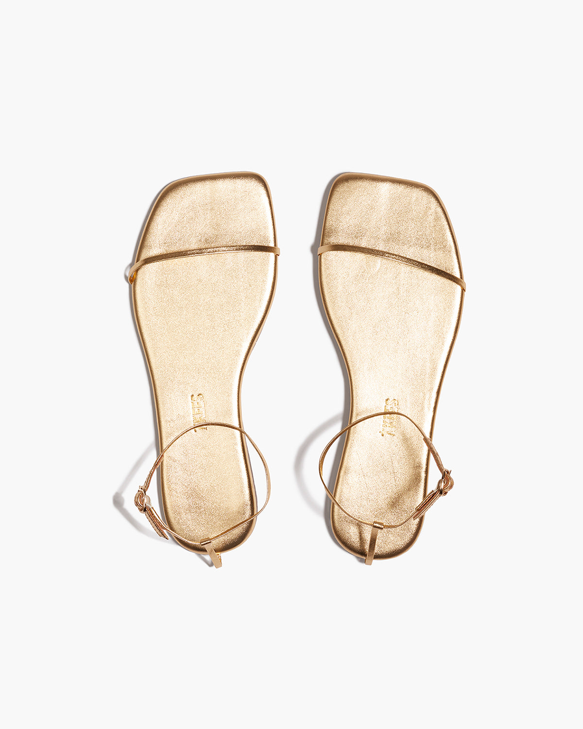 Square Toe Twiggy Leather Sandals in Blink | TKEES New